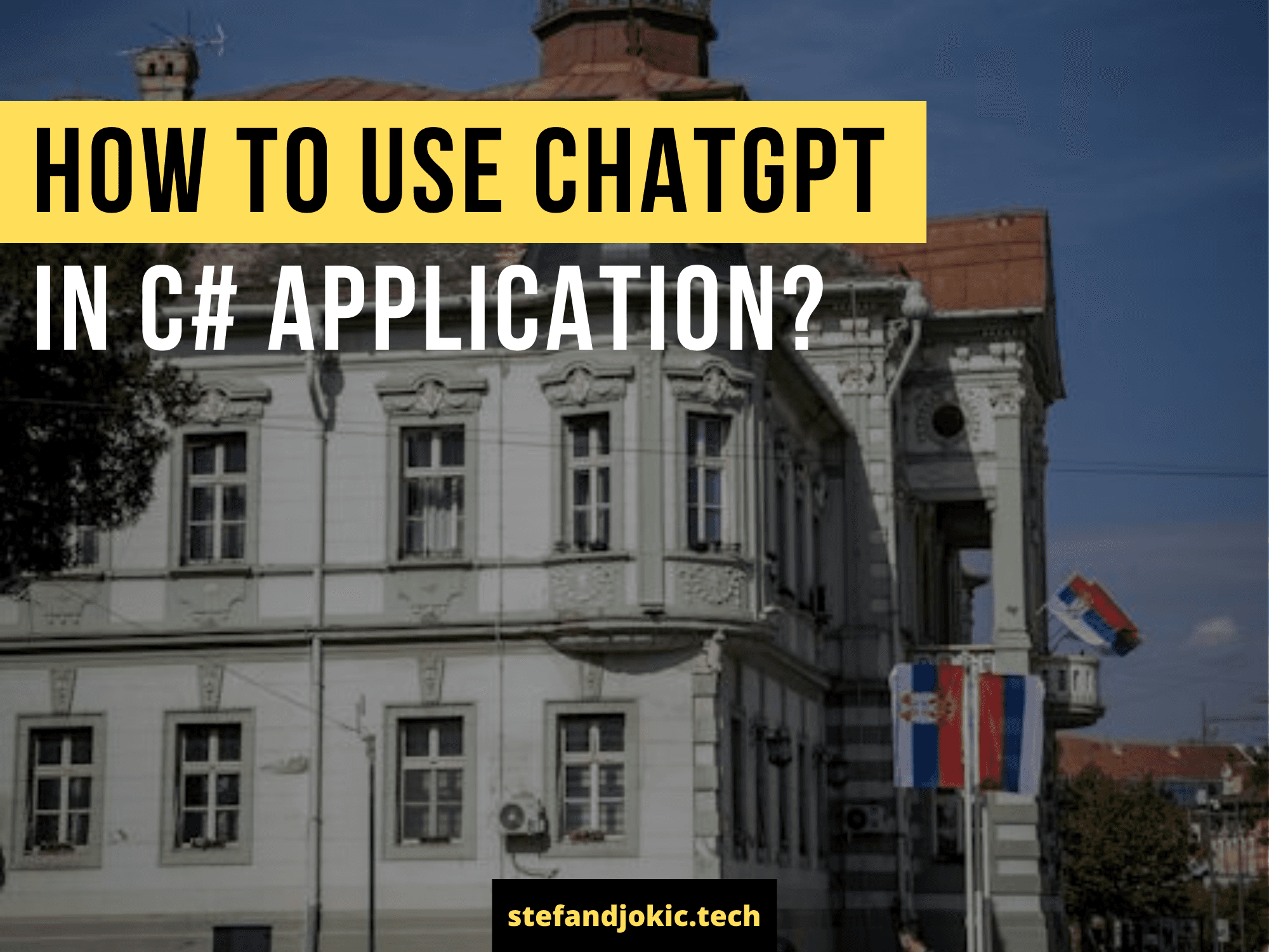 How to use ChatGPT in C# application?