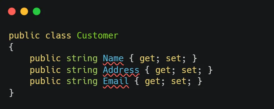 Customer class