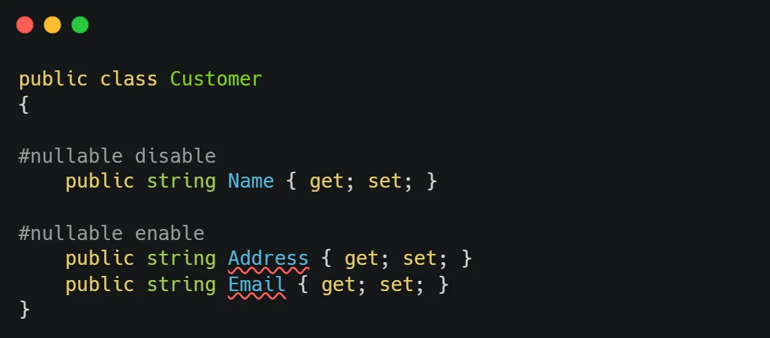 Properties with compiler directive