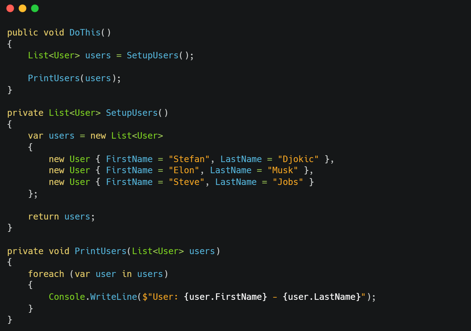 Single Responsibility Principle violation