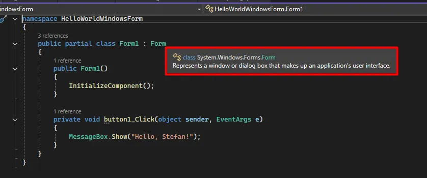 Before Winforms