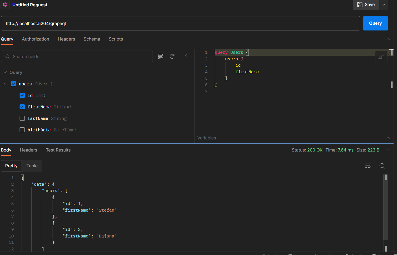 Running GraphQL Queries in Postman