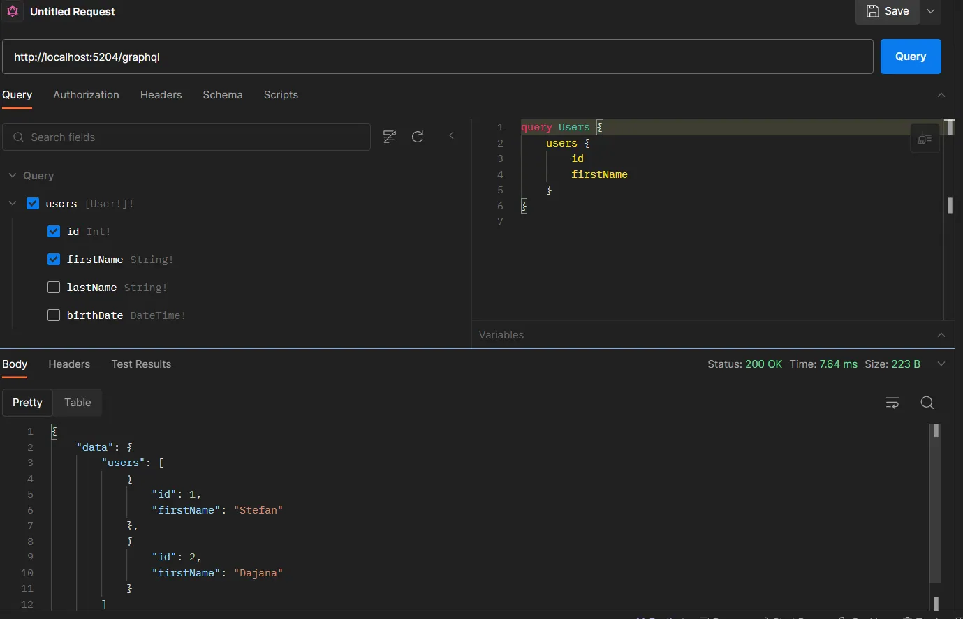 Running GraphQL Queries in Postman