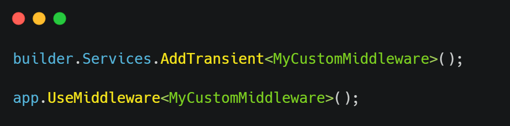 Registering Middleware Query