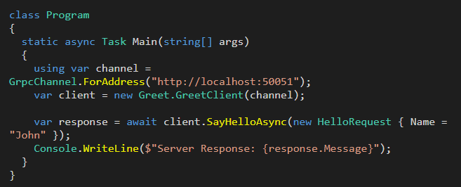 C# Client Testing