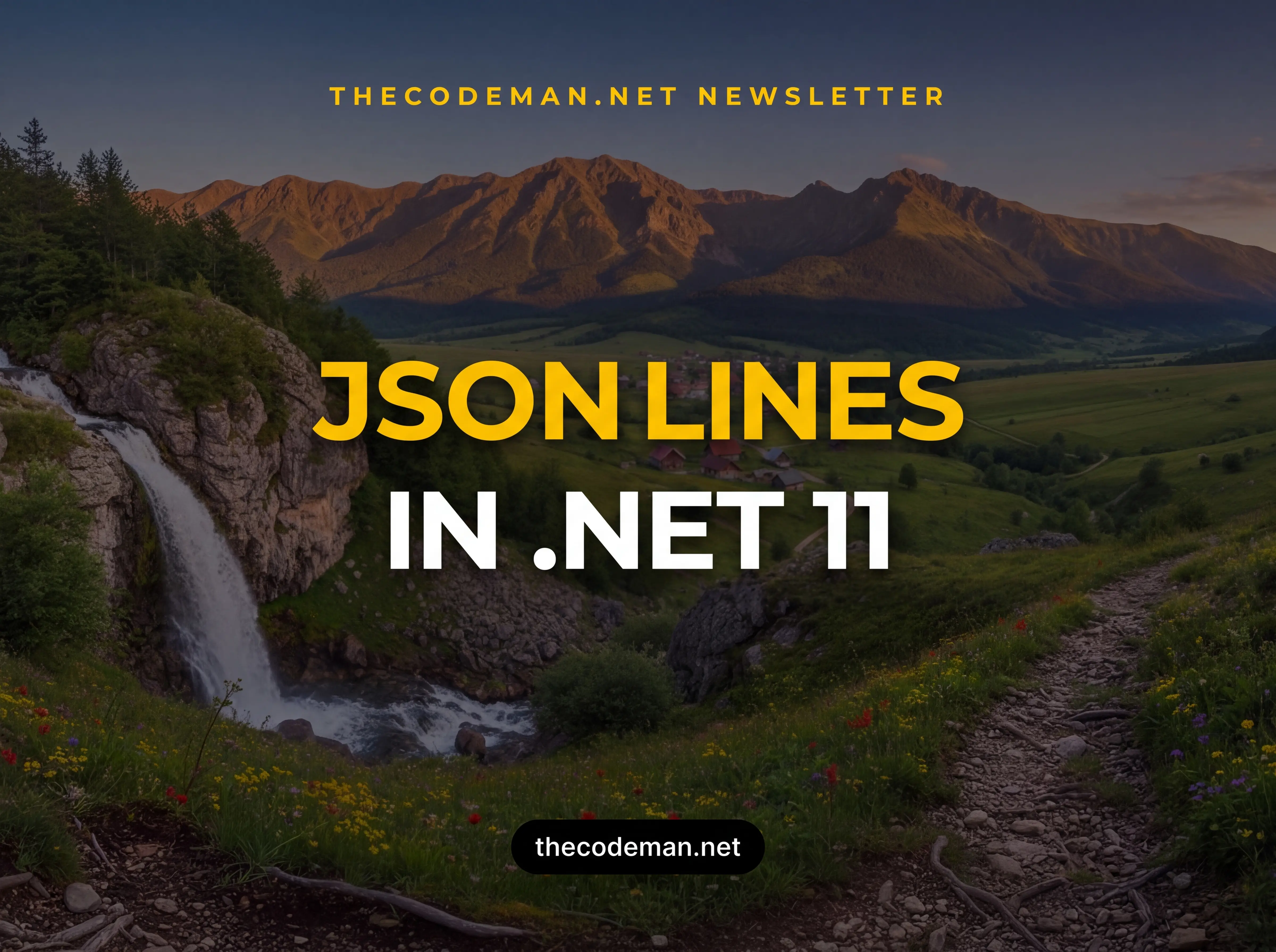 Streaming JSON in .NET 11 with JSON Lines