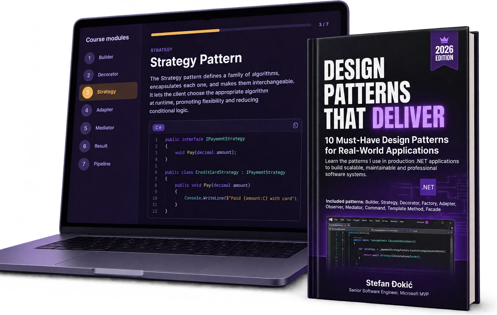 Design Patterns that Deliver written course and ebook